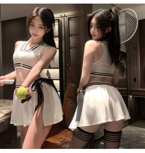 FEE ET MOI - Tennis Queen Sports Outfit Set (White - Black)